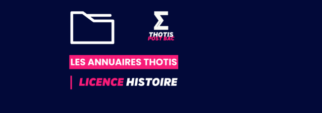 Annuaire Thotis - Licence Histoire