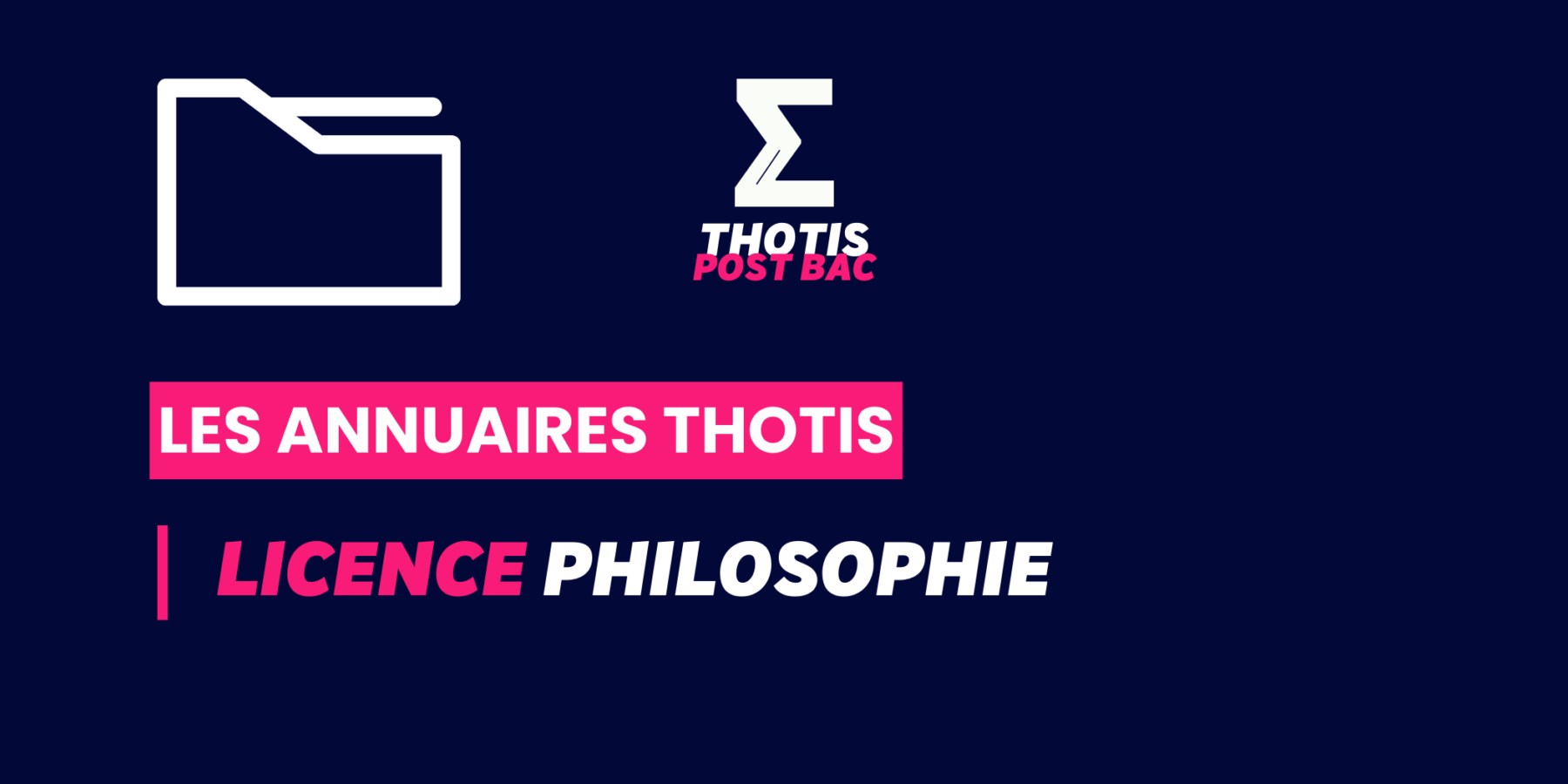 Annuaire Thotis - Licence Philosophie