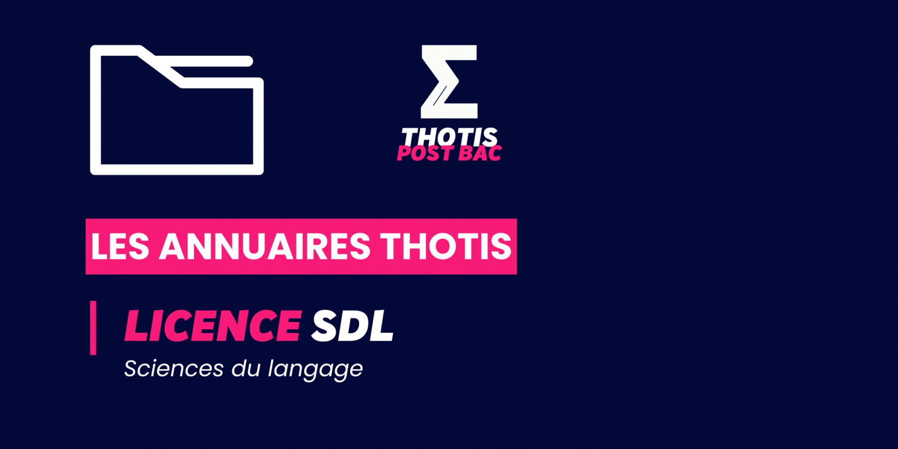 Annuaire Thotis - Licence Sciences du langage