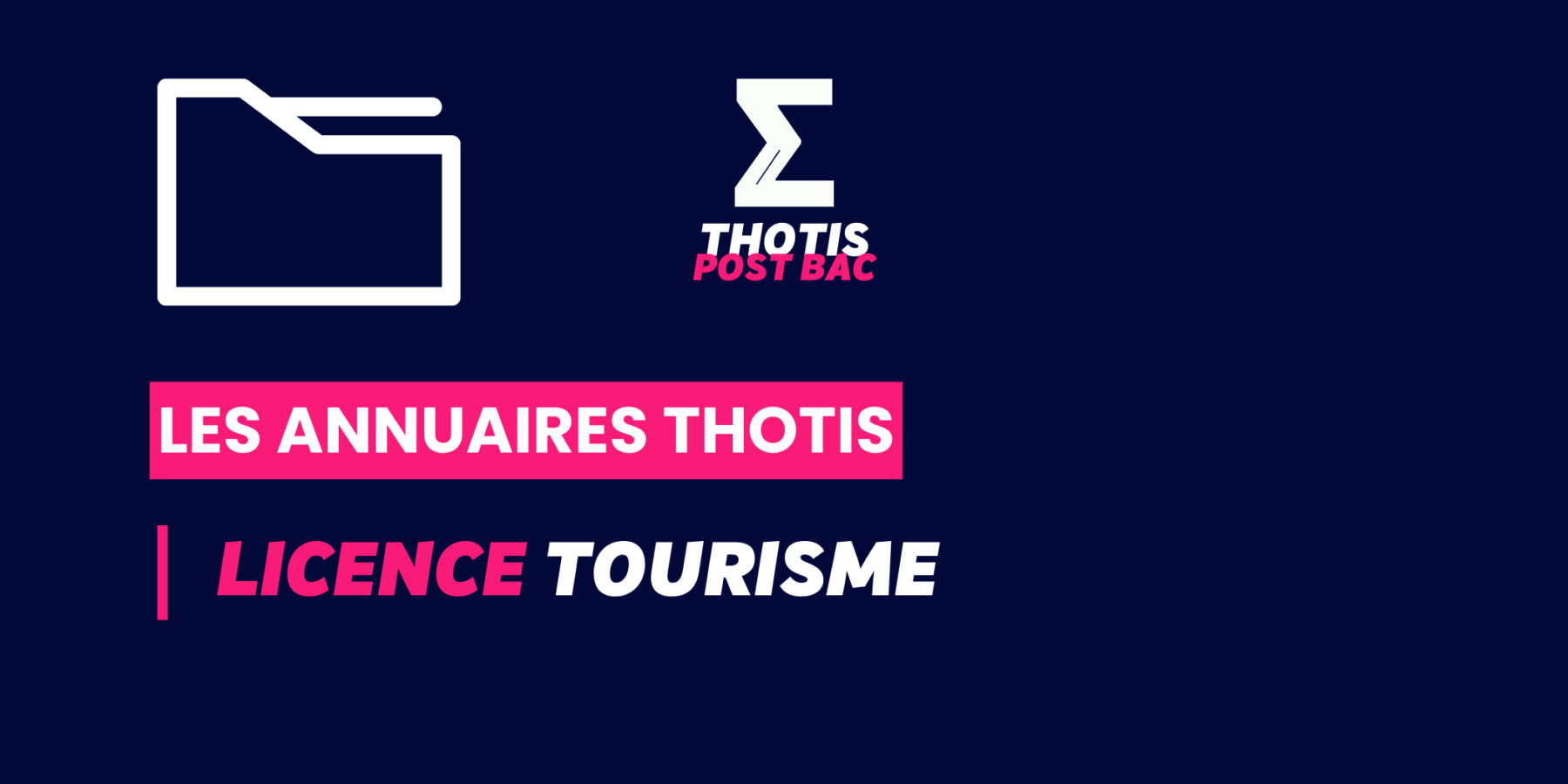 Annuaire Thotis - Licence Tourisme