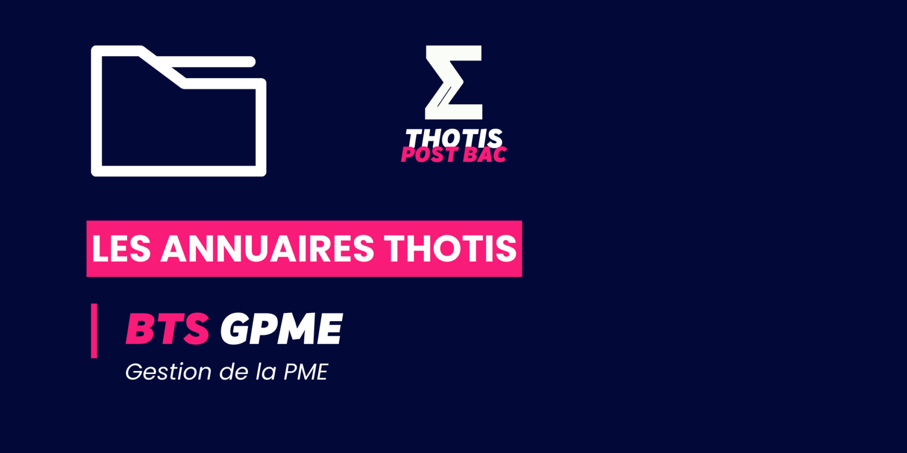 Annuaire Thotis - BTS GPME