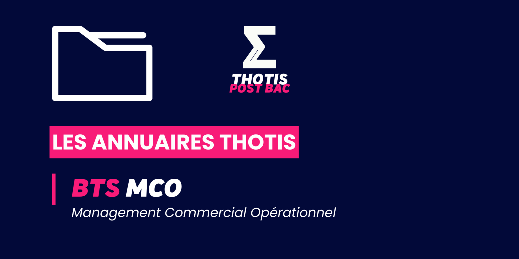 Annuaire Thotis - BTS MCO