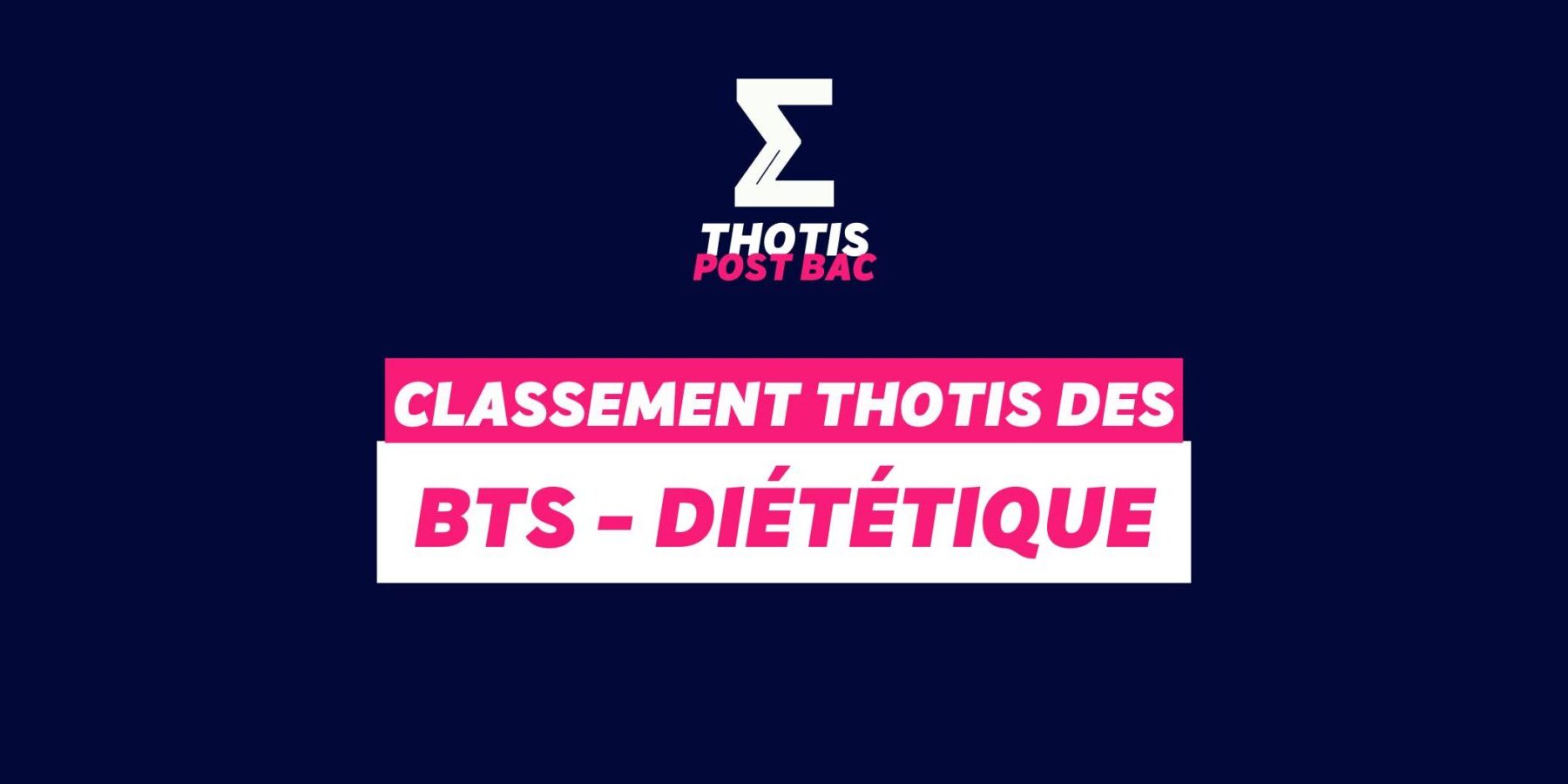 Classement BTS diététique
