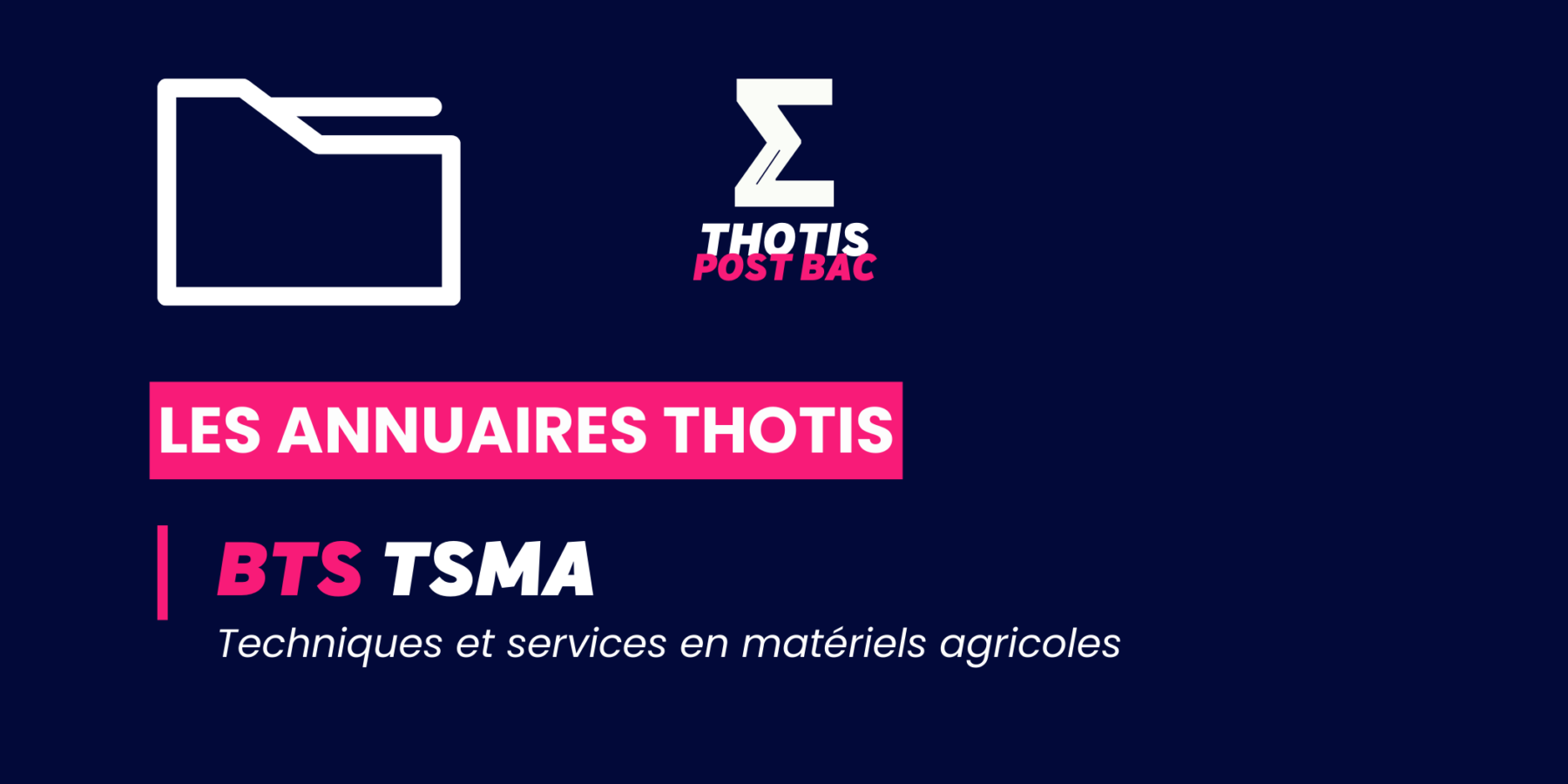 Annuaire Thotis - BTS TSMA