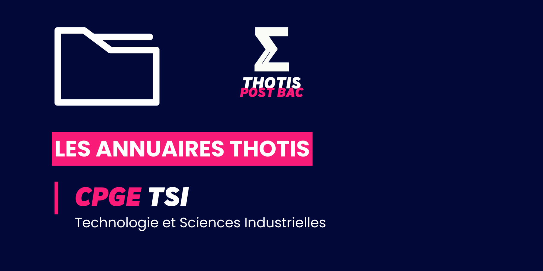 CPGE TSI Annuaire Thotis