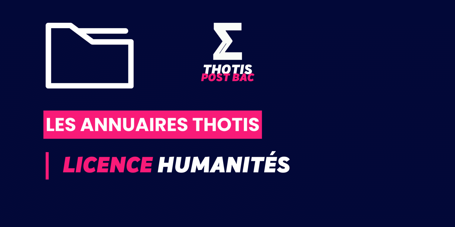 Annuaire Thotis – Licence Humanités Annuaire Thotis - Licence Humanités