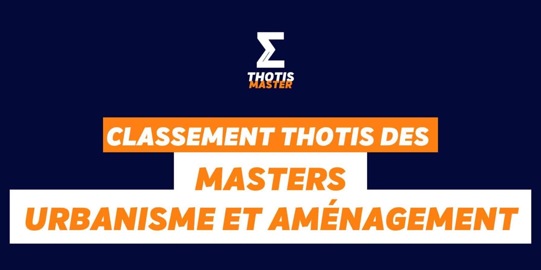 Master urbanisme Classement Master urbanisme Classement