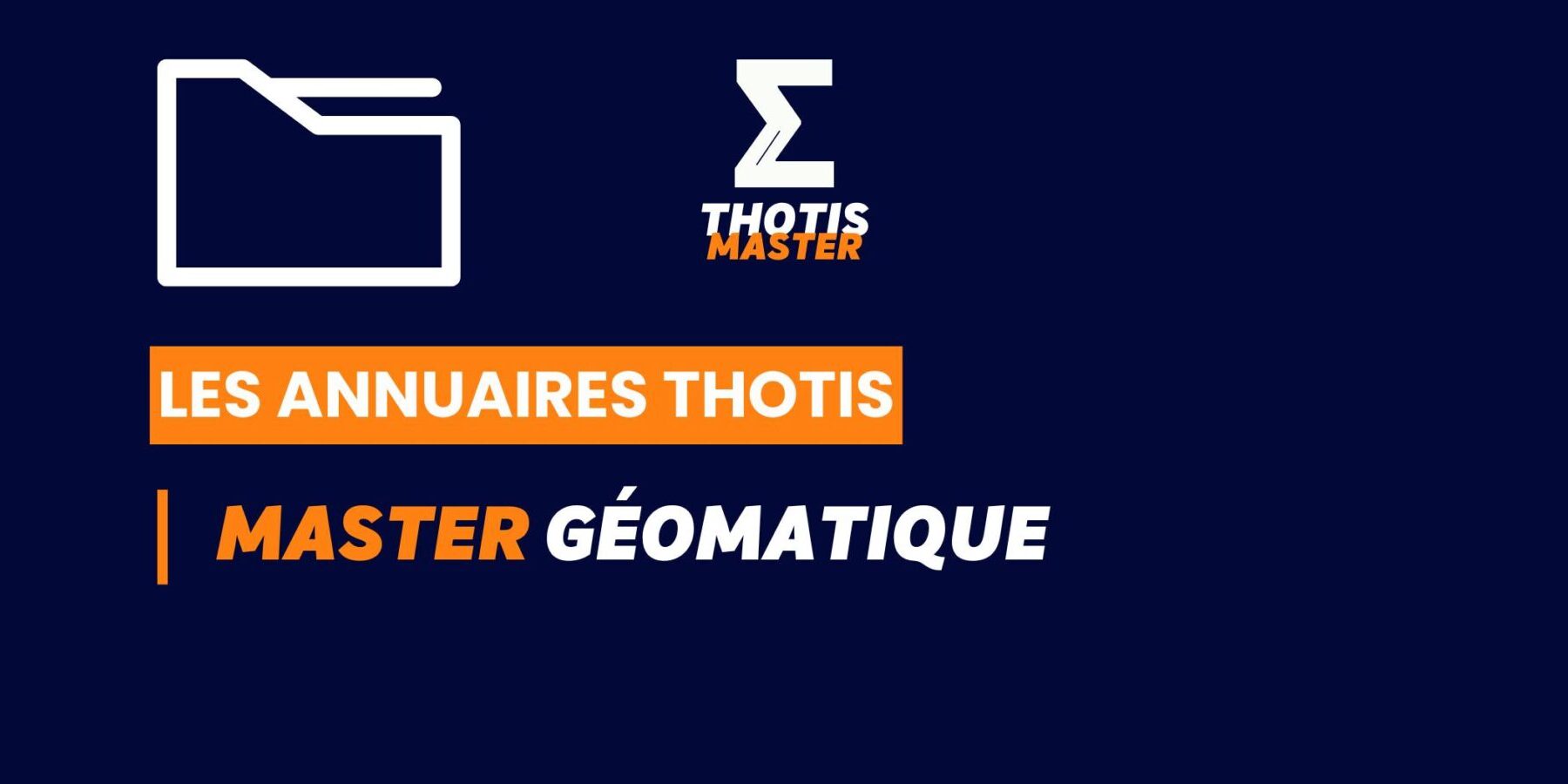 Thotis Annuaire - Master Géomatique