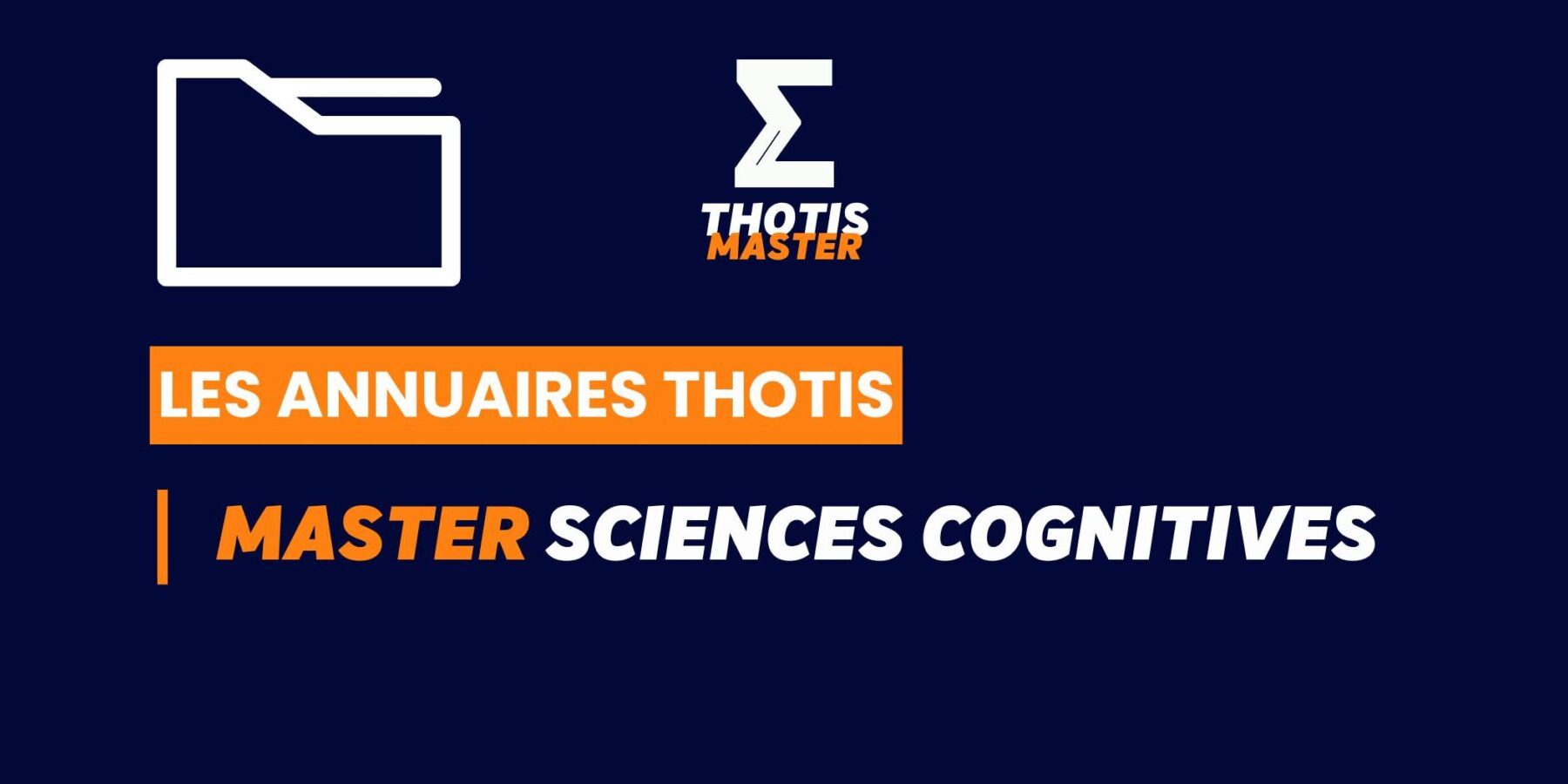 Thotis Annuaire - Master Sciences cognitives