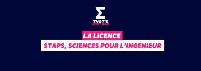 Licence STAPS, Sciences pour l’ingénieur Licence STAPS, Sciences pour l'ingénieur