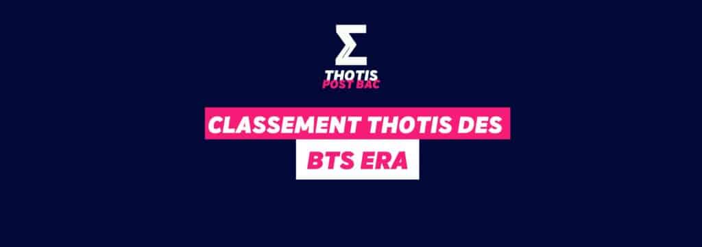 Classement Thotis - BTS Étude et Réalisation d’Agencement