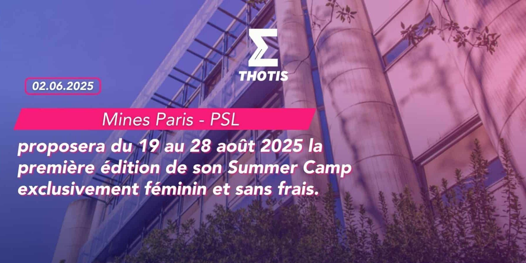 Summer Camp Mines Paris PSL