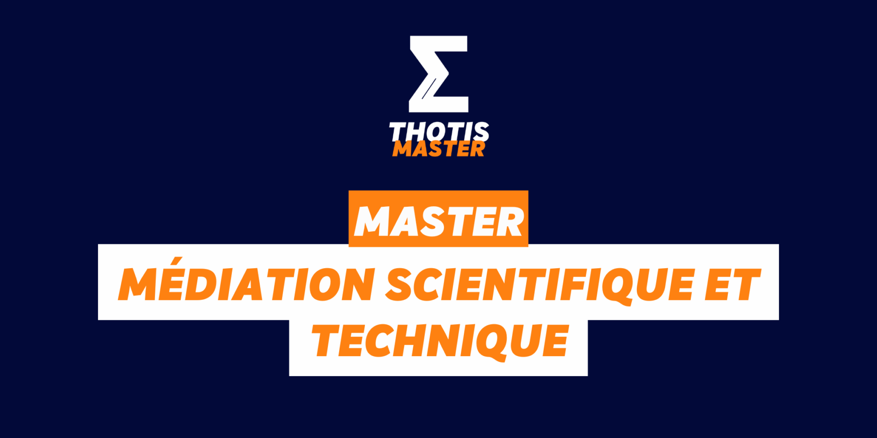 master médiation scientifique et technique Master médiation scientifique et technique
