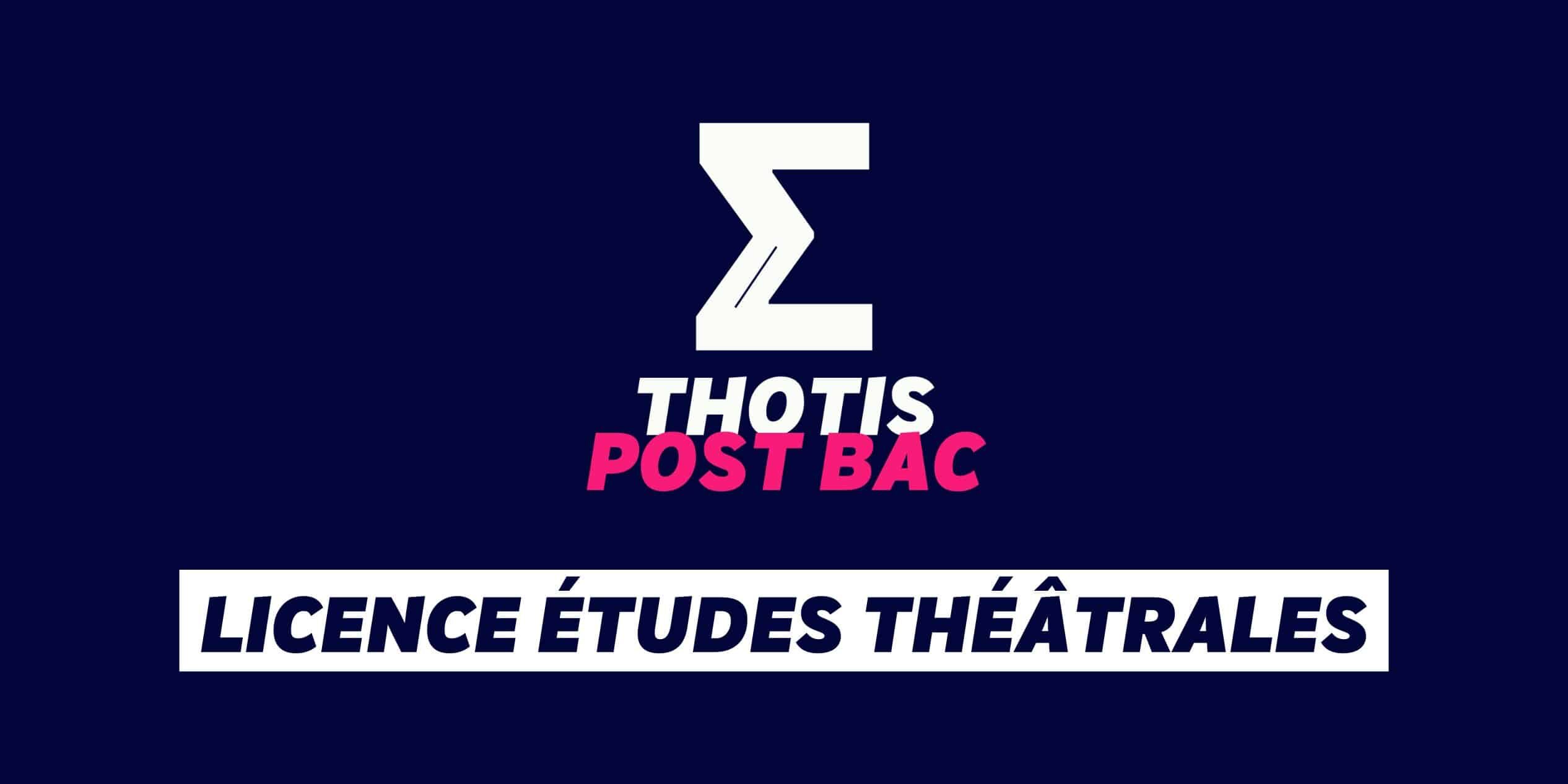 licence Études Théâtrales