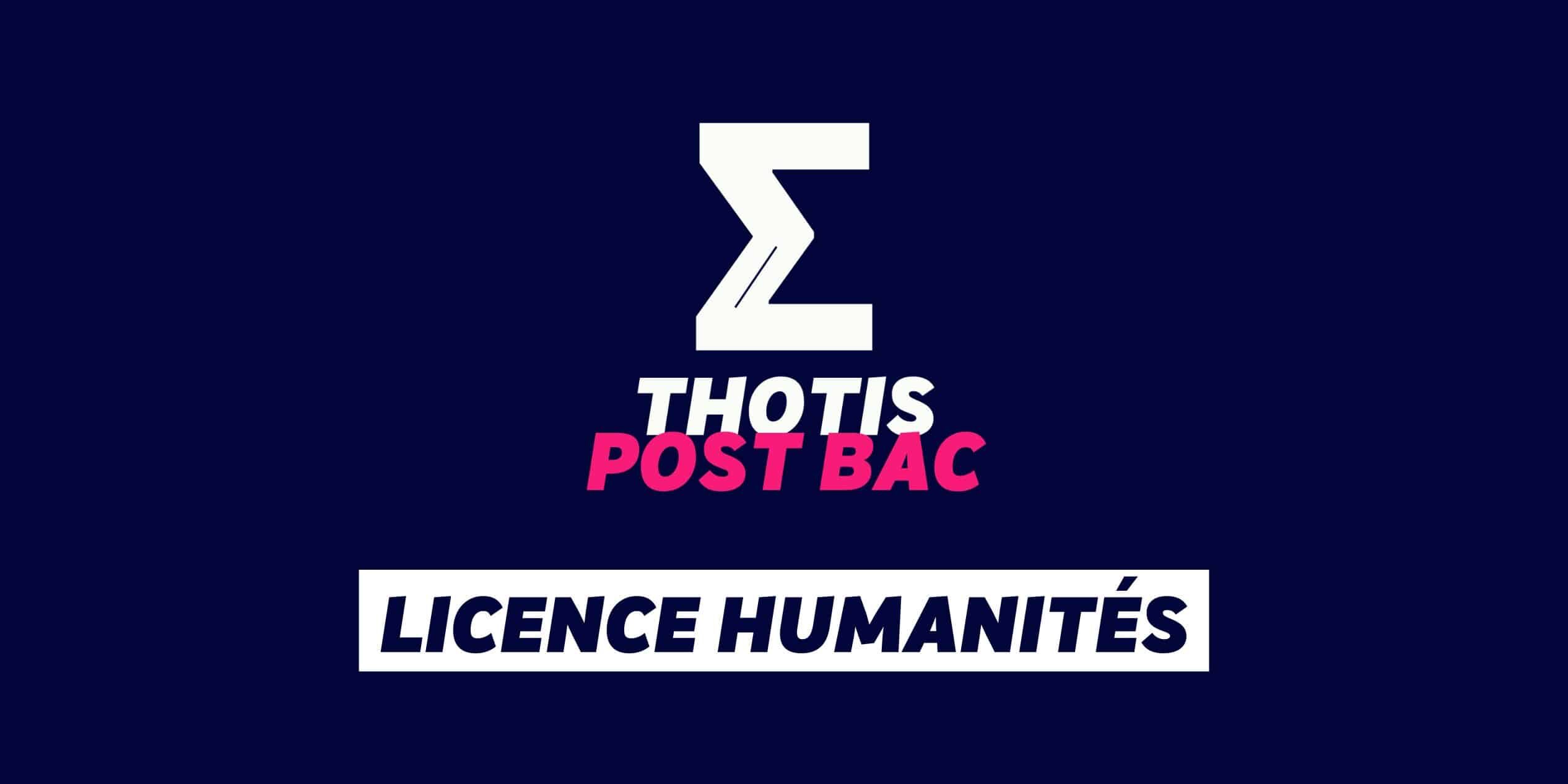 Licence Humanités