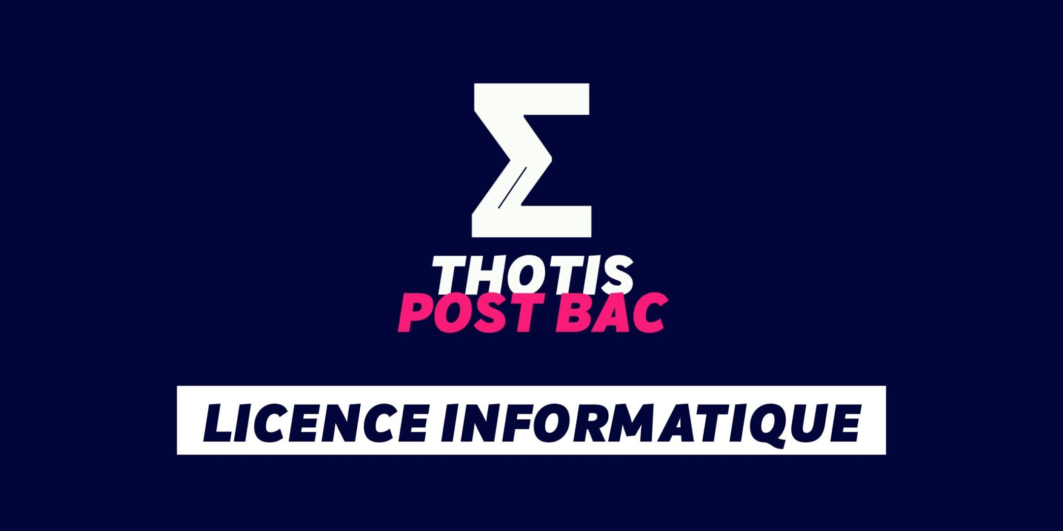 Licence informatique