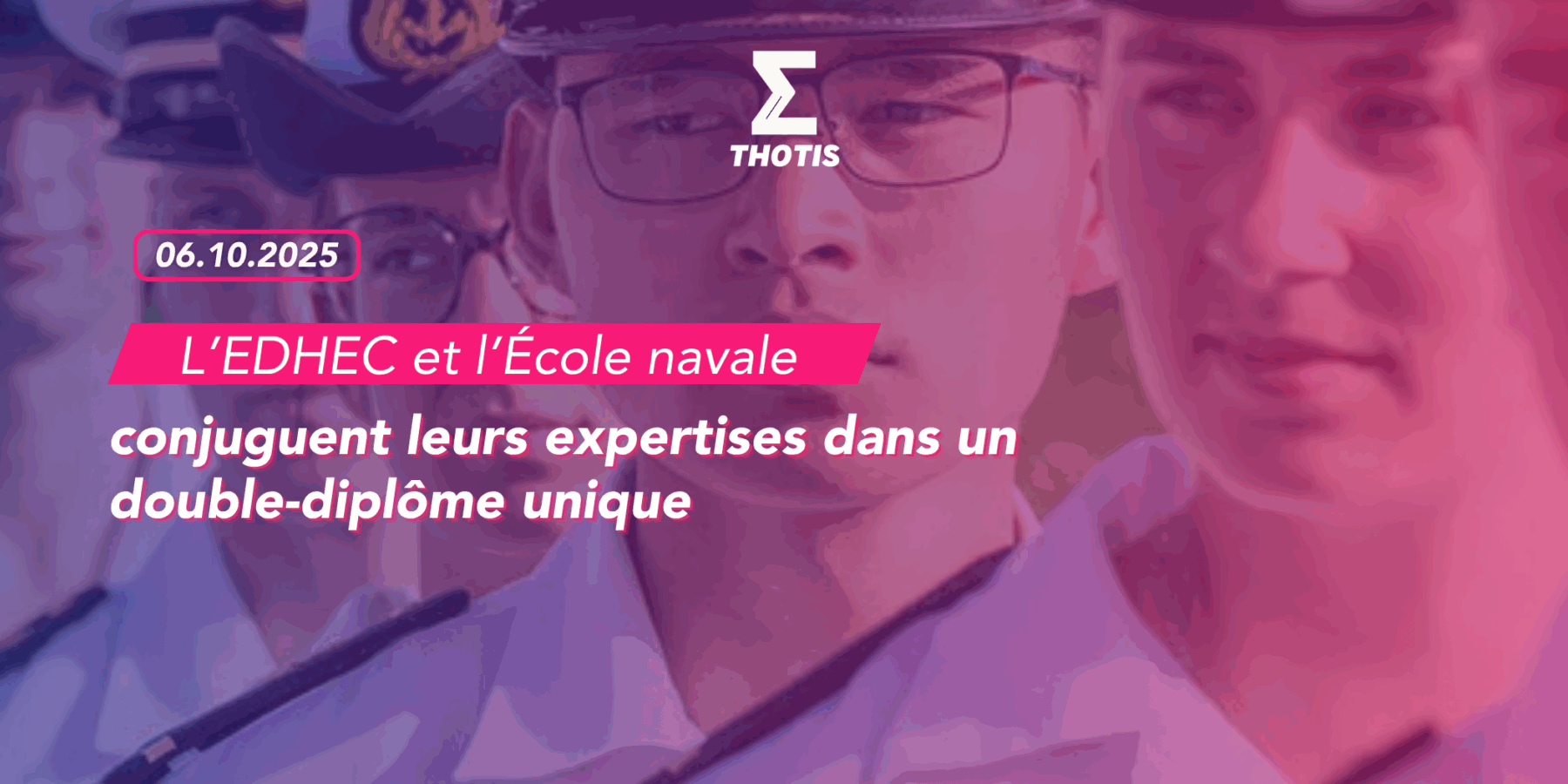 L’EDHEC et l’École navale conjuguent leurs expertises dans un double diplôme unique