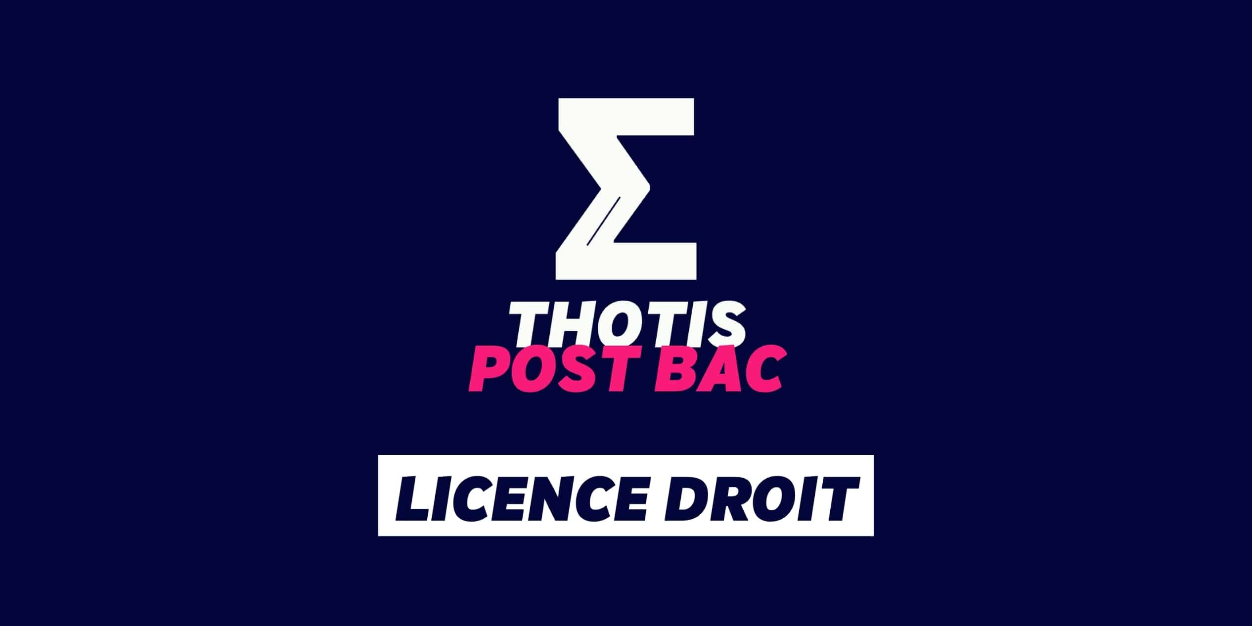 Licence droit