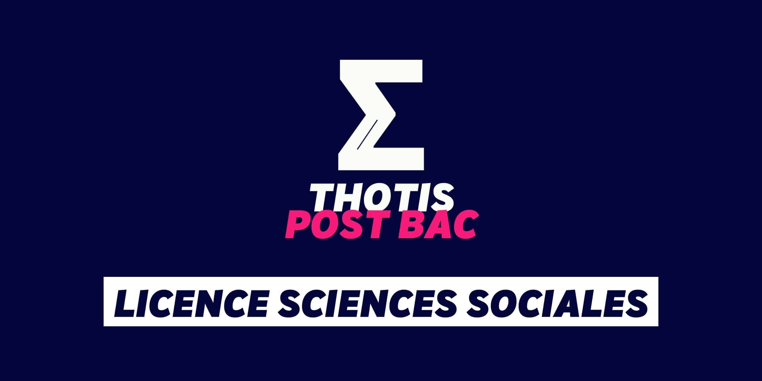 Licence Sciences sociales