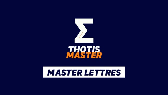 Master Lettres Master Lettres