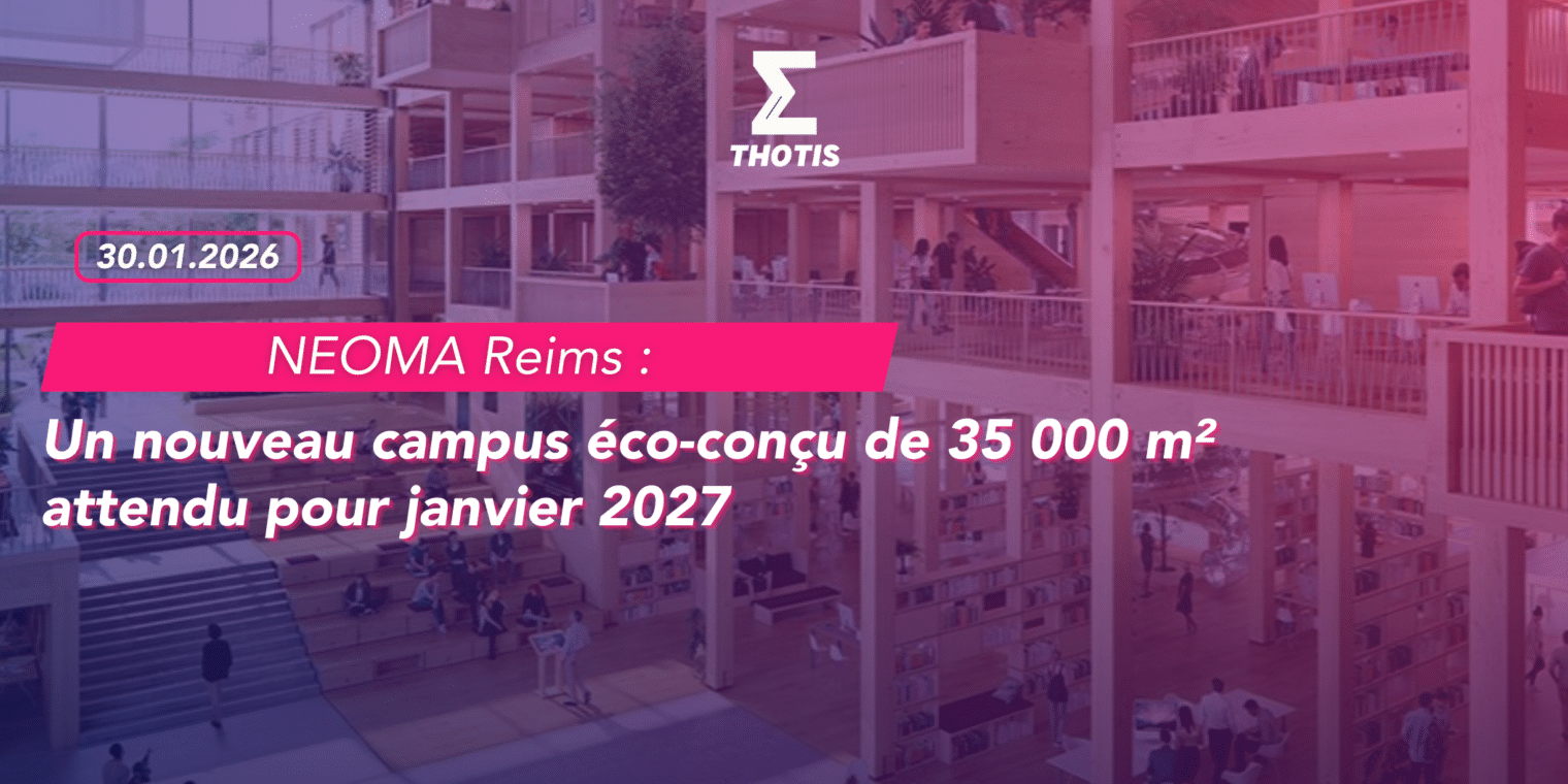 NEOMA Reims un nouveau campus éco conçu de 35 000 m² attendu pour janvier 2027
