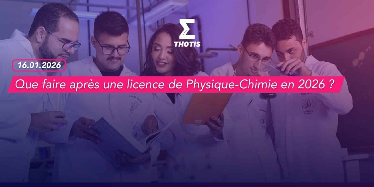 Que faire après une licence de Physique Chimie en 2026
