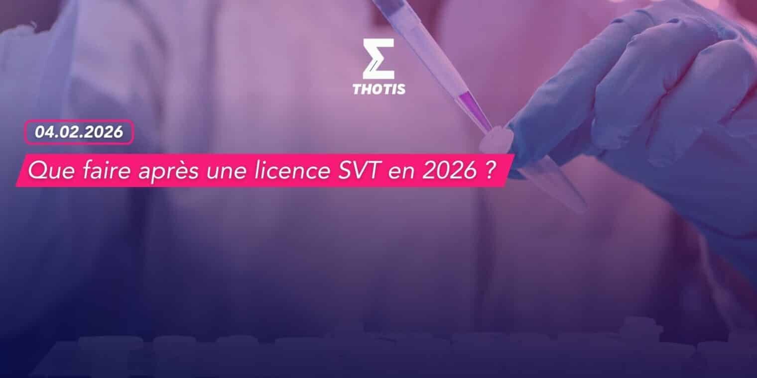 Que faire après une licence SVT en 2026
