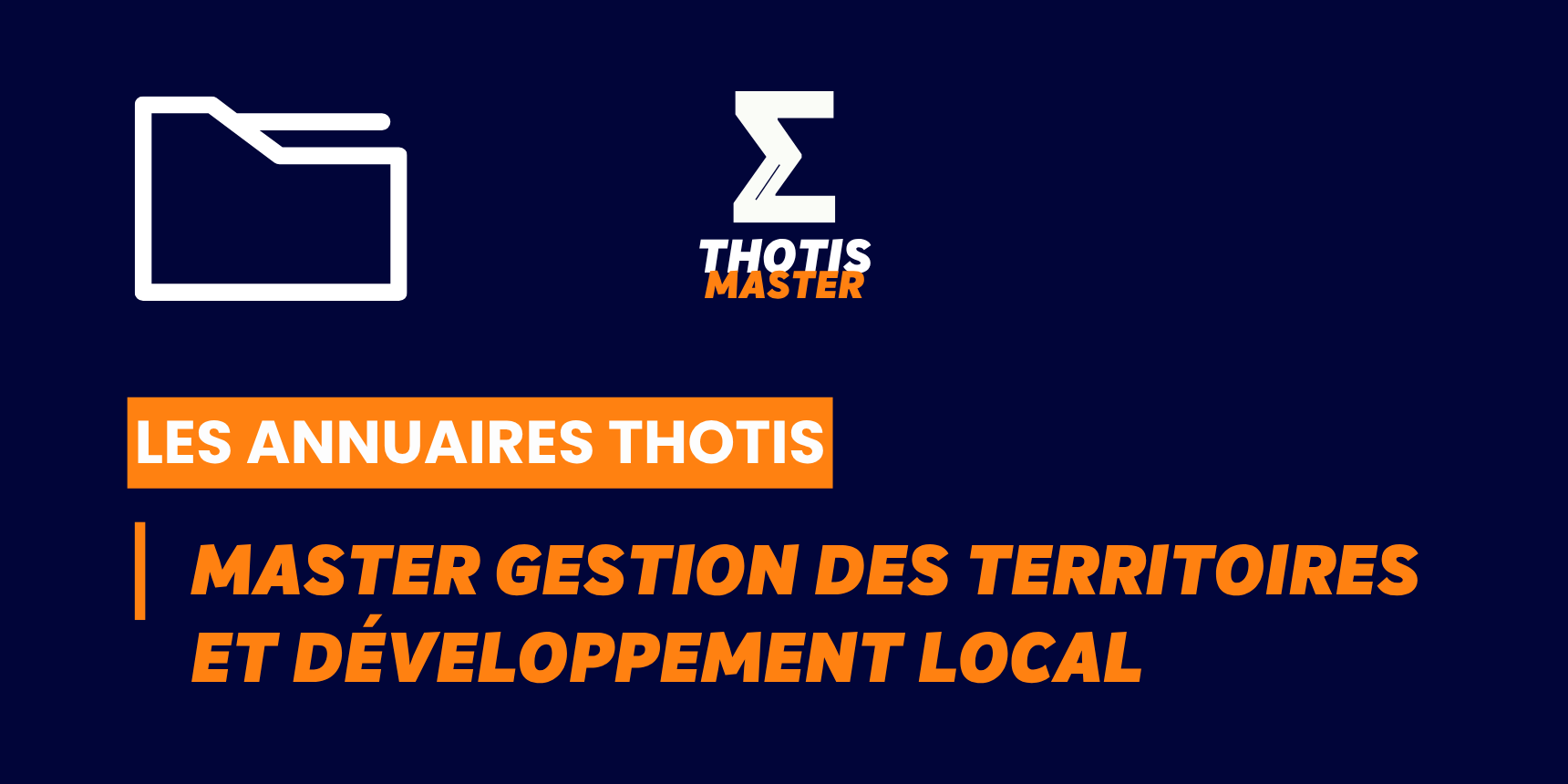 Annuaire Master Gestion des territoires et développement local Annuaire Master Gestion des territoires et développement local