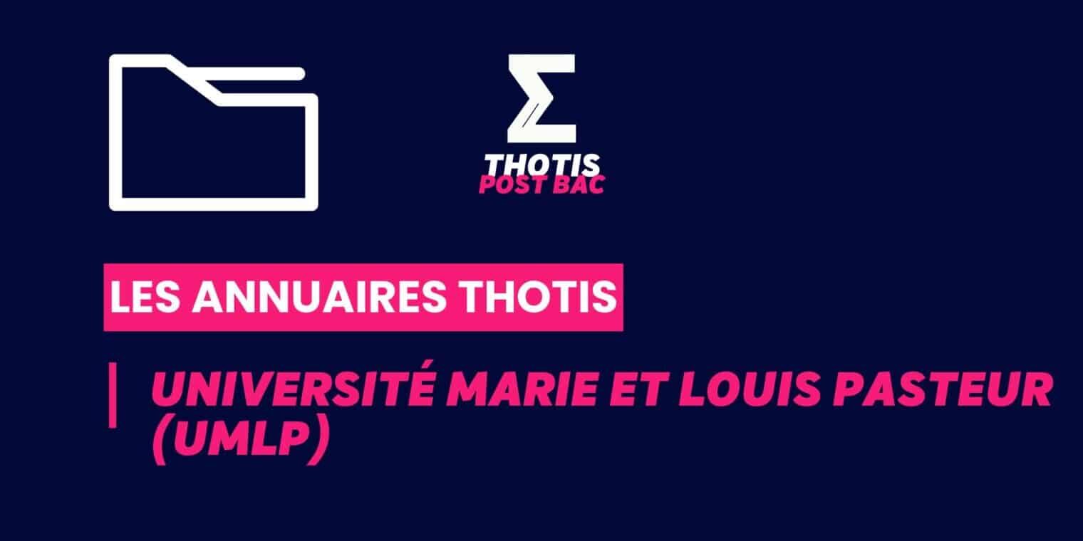 Annuaires Thotis - université Marie et Louis Pasteur (UMLP)