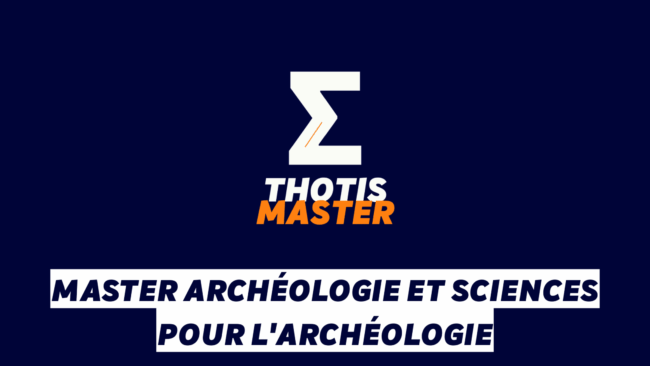Master Archéologie et sciences pour l'archéologie