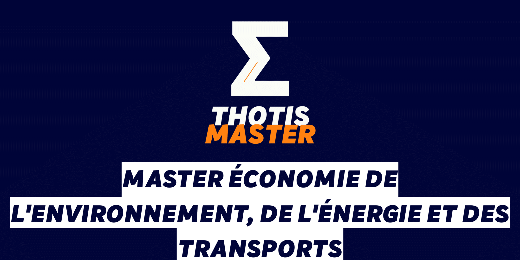 Master Économie de l'environnement, de l'énergie et des transports