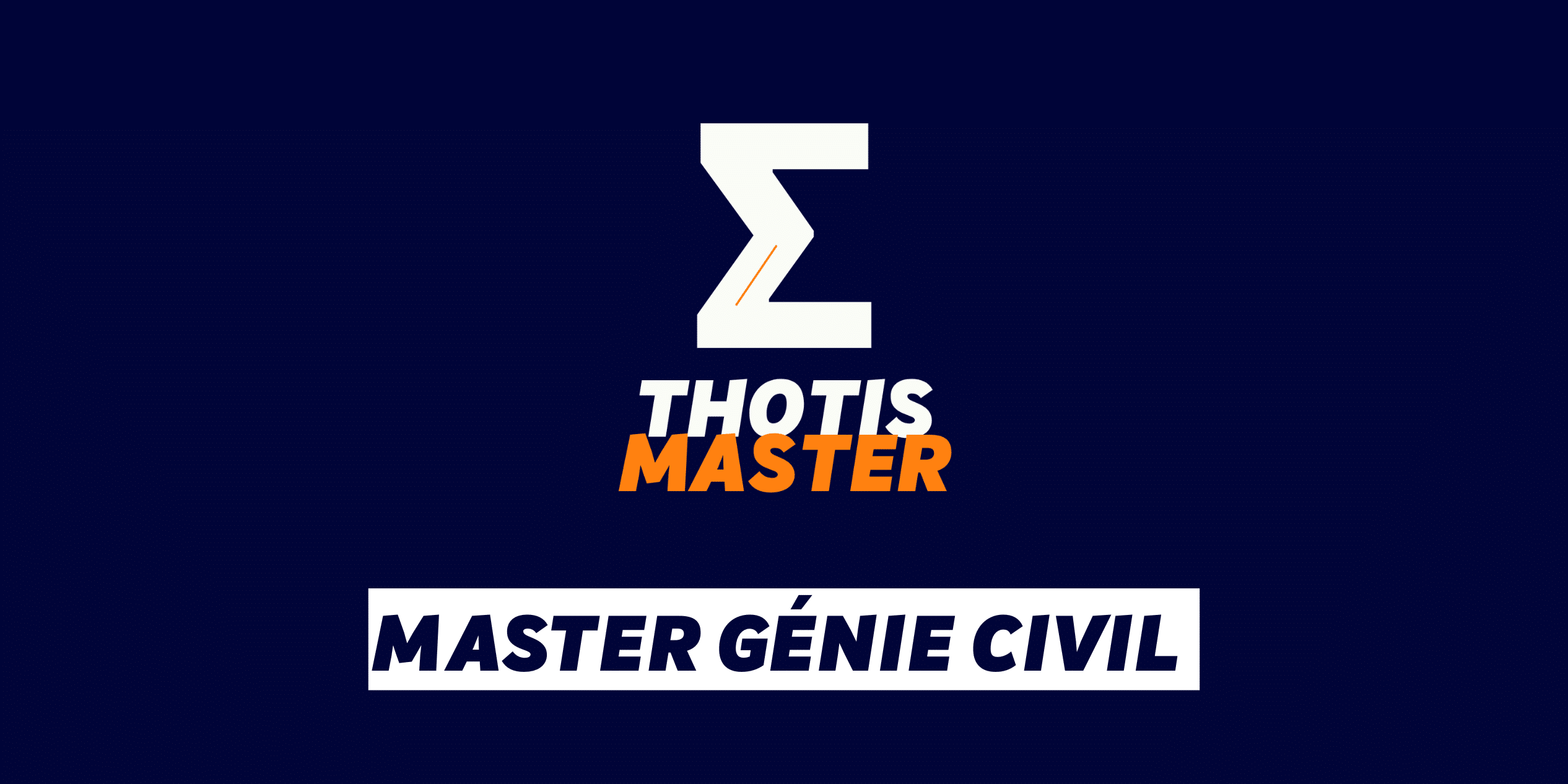 Master Génie civil
