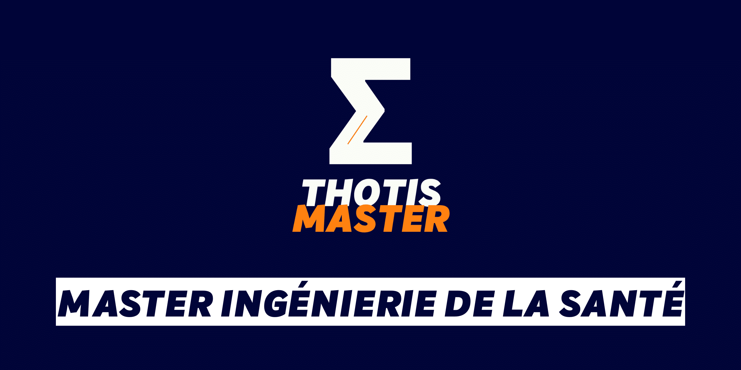 Master Ingénierie de la santé