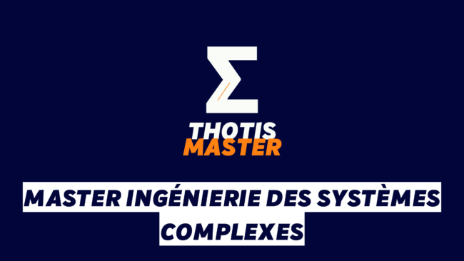 Master Ingénierie des systèmes complexes