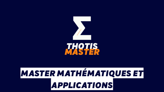 Master Mathématiques et Applications