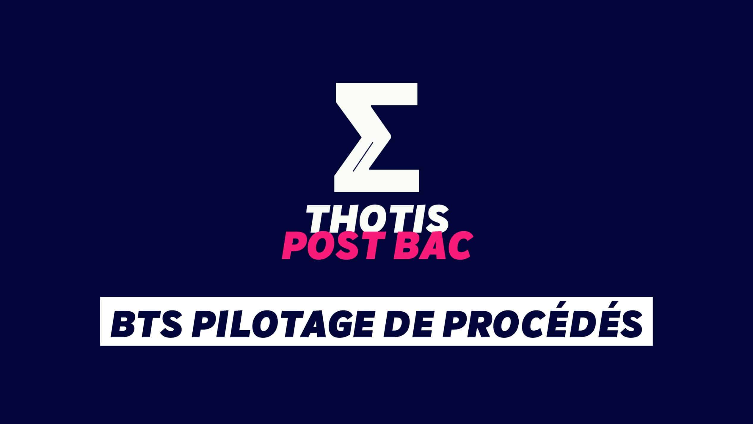 BTS Pilotage de procedes