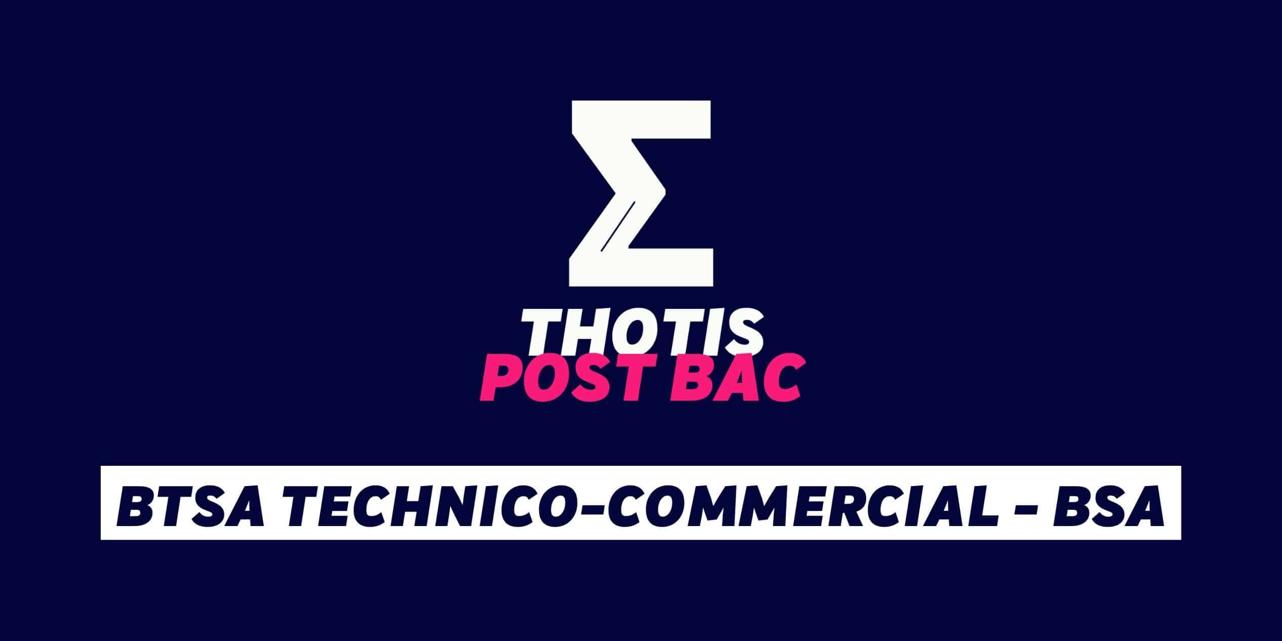 BTSA Technico-commercial – BSA BTSA Technico-commercial - BSA