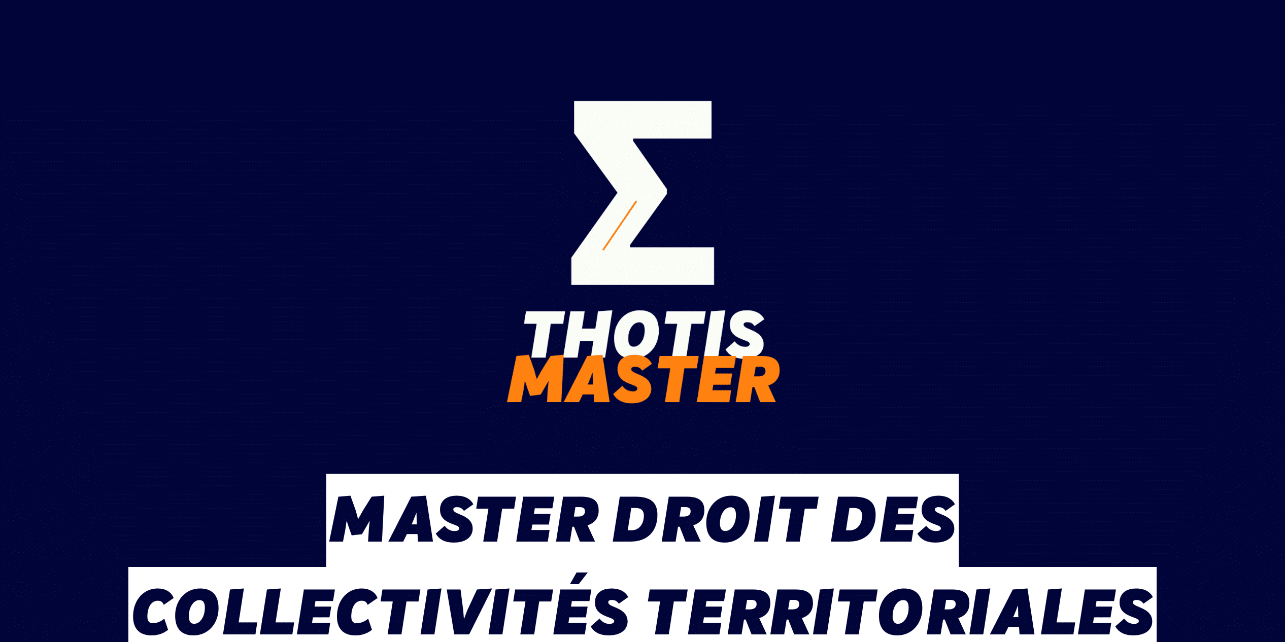 Master Droit des collectivités territoriales