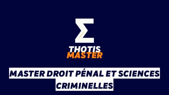 Master Droit pénal et sciences criminelles
