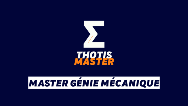 Master Génie mécanique
