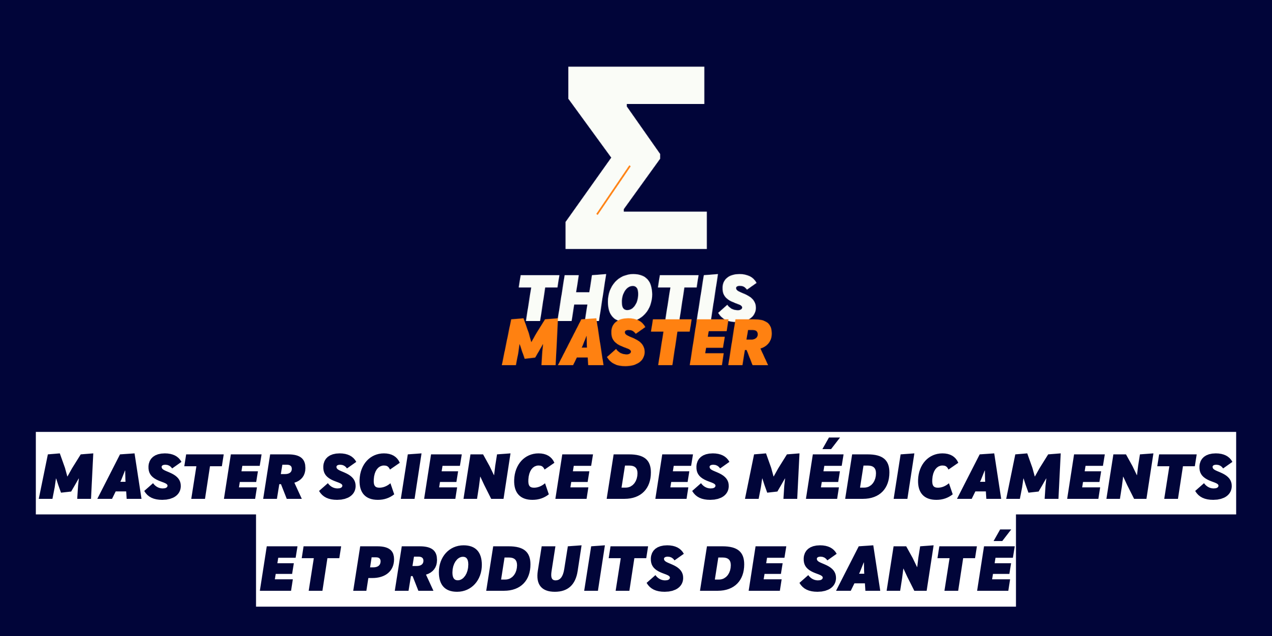 Master Science des médicaments et produits de santé