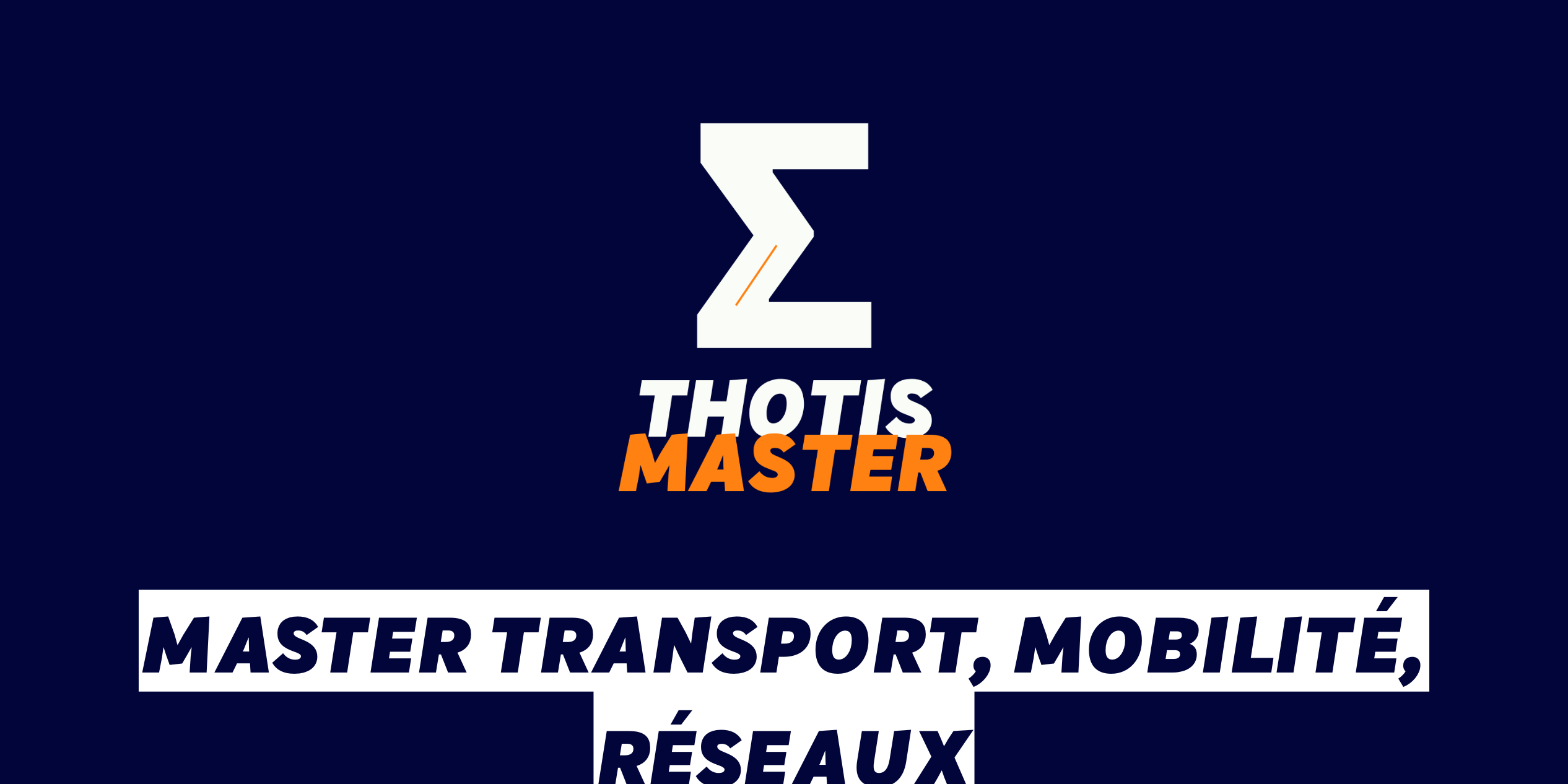 Master Transport, mobilité, réseaux
